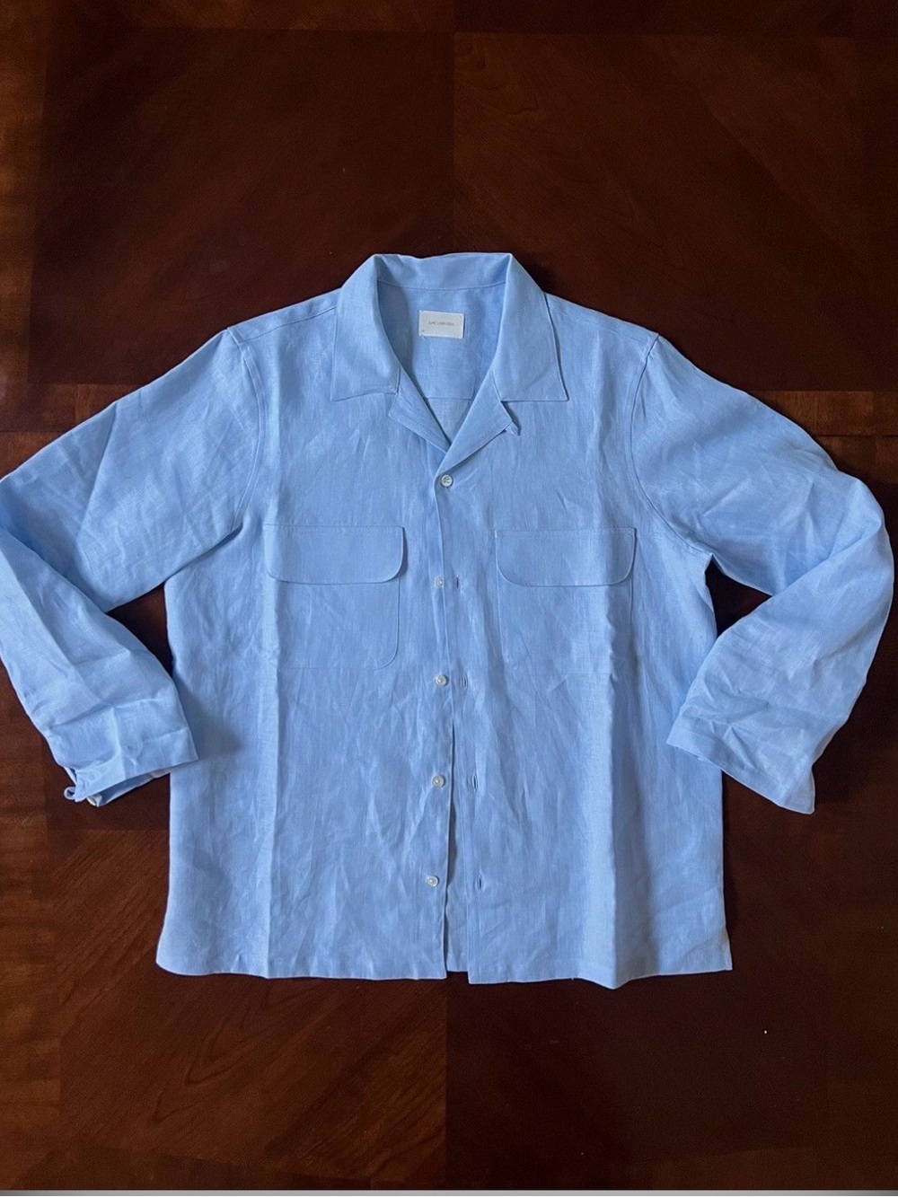 Aime Leon Dore Light Blue Camp-Collar Shirt Jacket